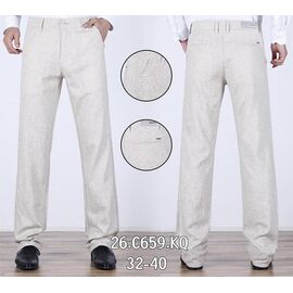 Фотография Брюки мужские 26-C659 milk р.32-40 "LILY" недорого оптом от прямого поставщика