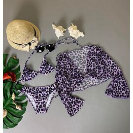 Комплект дитячий на дівчинку 1855-1 lilac р.30-38 "DFK" недорого оптом від прямого постачальника