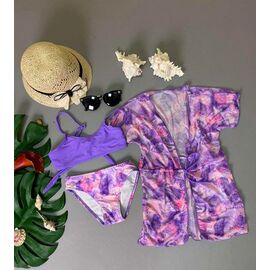 Комплект дитячий на дівчинку 1860-1 purple р.30-38 "DFK" недорого оптом від прямого постачальника