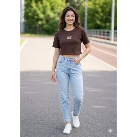 Топ жіночий 200-2 brown р.one size "Newe" недорого оптом від прямого постачальника
