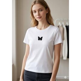 футболка жіноча 2218 white р.S-M "Newe" недорого оптом від прямого постачальника
