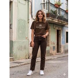 футболка жіноча 2298 brown р.L-XL "Newe" недорого оптом від прямого постачальника