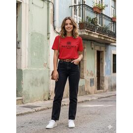 футболка жіноча 2298 red р.L-XL "Newe" недорого оптом від прямого постачальника