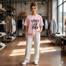 футболка жіноча 400 pink р.4XL-5XL "Newe" недорого оптом від прямого постачальника