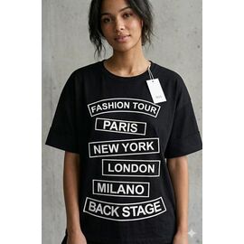 футболка жіноча 400-1 black р.4XL-5XL "Newe" недорого оптом від прямого постачальника