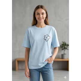 футболка жіноча 401 l.blue р.2XL-3XL "Newe" недорого оптом від прямого постачальника