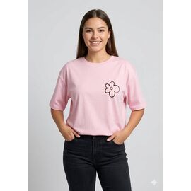 футболка жіноча 401 pink р.2XL-3XL "Newe" недорого оптом від прямого постачальника