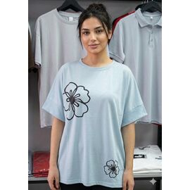 футболка жіноча 501 l.blue р.4XL-5XL "Newe" недорого оптом від прямого постачальника