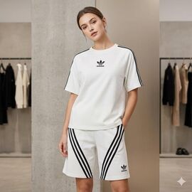 Фотография Костюм женский 7710 white р.S-XL "Newe" недорого оптом от прямого поставщика