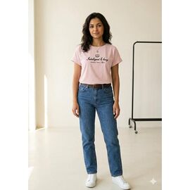 Фотография Футболка женская NW80 pink р.2XL-3XL "Newe" недорого оптом от прямого поставщика