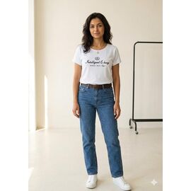 Фотография Футболка женская NW81 white р.2XL-3XL "Newe" недорого оптом от прямого поставщика