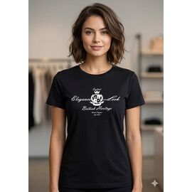 Фотография Футболка женская NW86 black р.L-XL "Newe" недорого оптом от прямого поставщика