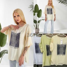 футболка жіноча 367 mint р.XL-4XL "P.HEY" недорого оптом від прямого постачальника
