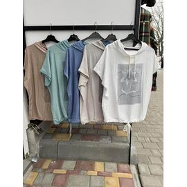 футболка жіноча 7633 l.beige р.3XL-6XL "P.HEY" недорого оптом від прямого постачальника