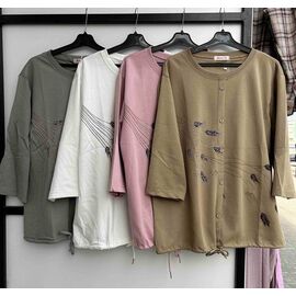 Светр жіночий 820 pink р.3XL-6XL "P.HEY" недорого оптом від прямого постачальника