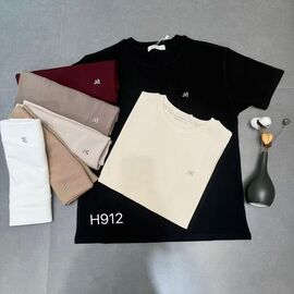 футболка жіноча 912 mix р.52-56 "FLORA" недорого оптом від прямого постачальника