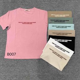 футболка жіноча B007 mix р.46-50 "FLORA" недорого оптом від прямого постачальника