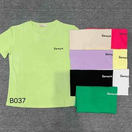 футболка жіноча B037 mix р.46-50 "FLORA" недорого оптом від прямого постачальника