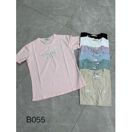 футболка жіноча B055 mix р.46-50 "FLORA" недорого оптом від прямого постачальника