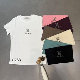 футболка жіноча H263 mix р.44-48 "FLORA" недорого оптом від прямого постачальника