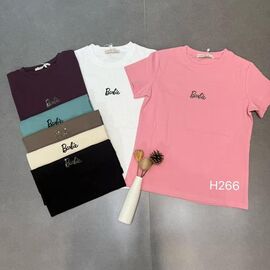 футболка жіноча H266 mix р.44-48 "FLORA" недорого оптом від прямого постачальника