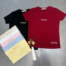 футболка жіноча H279 mix р.44-48 "FLORA" недорого оптом від прямого постачальника