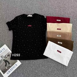 футболка жіноча H293 mix р.50-52 "FLORA" недорого оптом від прямого постачальника