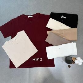 футболка жіноча H910 mix р.52-56 "FLORA" недорого оптом від прямого постачальника