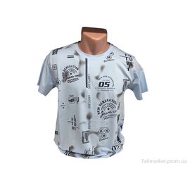 Футболка чоловіча Літо C005 св.блакитний (4 шт. р.сіткаM-2XL) "TurkishBrend" недорого оптом від прямого постачальника