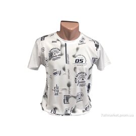 Футболка чоловіча Літо C005 білий (4 шт. р.сіткаM-2XL) "TurkishBrend" недорого оптом від прямого постачальника