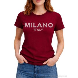 Фотография Футболка женская Лето 266 бордовий (5 шт. р.сетка M-3XL) "Алия" недорого оптом от прямого поставщика