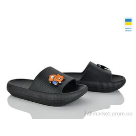 Шльопанці дитячі літні Літо Cross 022-3 чорний (6 пар р.24-29) "Vladimir" недорого оптом від прямого постачальника