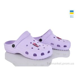 Фотография Кроксы женские летние Лето Cross 018 фіолет (6 пар р.36-41) "Vladimir" недорого оптом от прямого поставщика