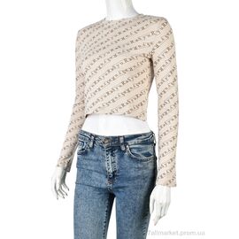 Кофта жіноча Весна/осінь 4393-MT204 beige (4 шт. р.сіткаS-XL) "Мир" недорого оптом від прямого постачальника