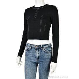 Кофта жіноча Весна/осінь 4393-MT213 black (4 шт. р.сіткаS-XL) "Мир" недорого оптом від прямого постачальника