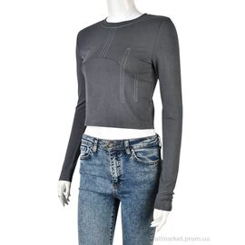 Кофта жіноча Весна/осінь 4393-MT213 grey (4 шт. р.сіткаS-XL) "Мир" недорого оптом від прямого постачальника