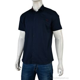 Фотография Мужская рубашка Лето 4392-2107 navy (5 шт. р.сетка S-2XL) "Мир" недорого оптом от прямого поставщика