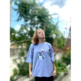 футболка жіноча 521 grey р.44-50 "Mary Brand" недорого оптом від прямого постачальника