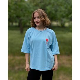 футболка жіноча 526 l.blue р.44-50 "Mary Brand" недорого оптом від прямого постачальника