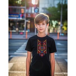 футболка дитяча на хлопчика 532 black р.134-152 "Mary Brand" недорого оптом від прямого постачальника