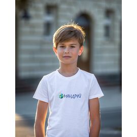 футболка дитяча на хлопчика 533 white р.134-152 "Mary Brand" недорого оптом від прямого постачальника