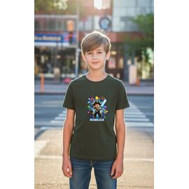 футболка дитяча на хлопчика 551 khaki р.134-152 "Mary Brand" недорого оптом від прямого постачальника