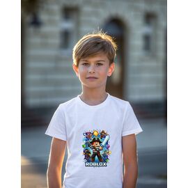 футболка дитяча на хлопчика 552 white р.134-152 "Mary Brand" недорого оптом від прямого постачальника