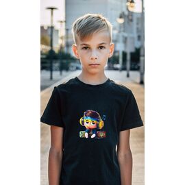 футболка дитяча на хлопчика 556 black р.134-152 "Mary Brand" недорого оптом від прямого постачальника