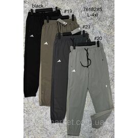 Спортивні штани чоловічі, манжет розміри L-4XL (4кв) "PROSTOMEN" недорого від прямого постачальника