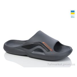 Фотография Шлепки мужские пляжные Лето N131 графіт (8 пар р.41-45) "Lot Shoes" недорого оптом от прямого поставщика