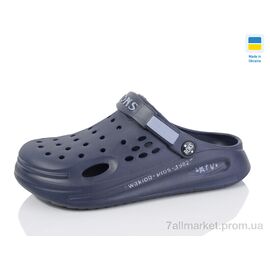 Крокси жіночі літні Літо Ж517-019 синій (8 пар р.37-40) "Progress" недорого оптом від прямого постачальника