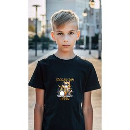 футболка дитяча на хлопчика 566 black р.134-152 "Mary Brand" недорого оптом від прямого постачальника