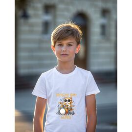 футболка дитяча на хлопчика 568 white р.134-152 "Mary Brand" недорого оптом від прямого постачальника