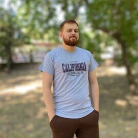 Футболка чоловіча 636 grey р.44-54 "Mary Brand" недорого оптом від прямого постачальника